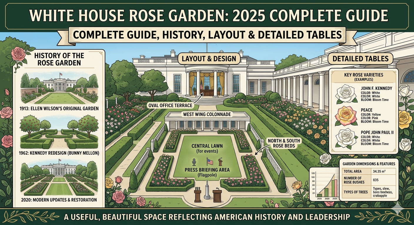 white house rose garden 2025