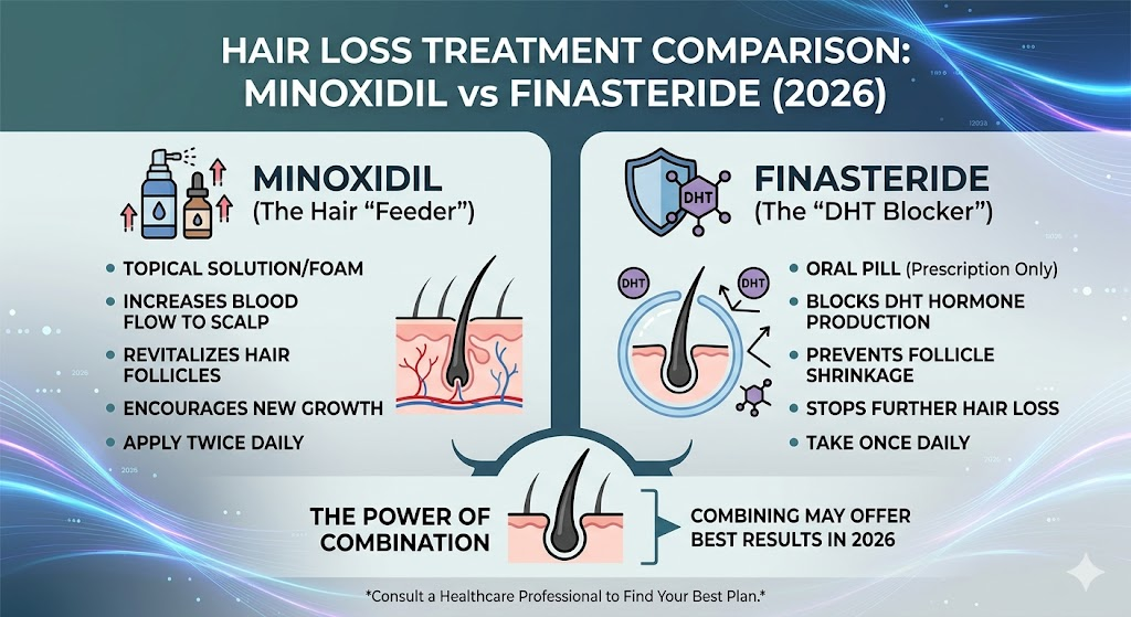 Minoxidil vs Finasteride